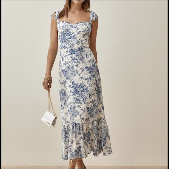 Reformation Dresses & Skirts - Reformation Nikita dress   Pompadour  AUTHENTIC